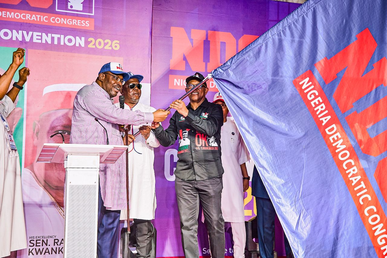 Saraki Dickson and Peter Obi