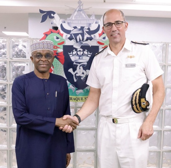 Managing Director of the Nigerian Ports Authority, Abubakar Dantsoho and United Kingdom National Hydrographer, Angus Essenhigh